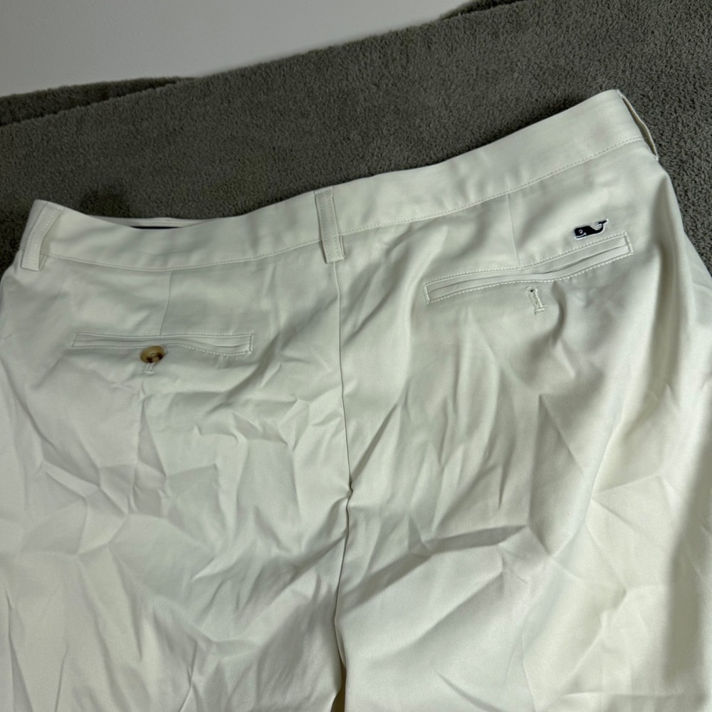 Vineyard Vines Mens White Performance Breaker Pants Golf Trousers 36x30